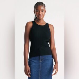 NWT Quince Featherweight Cashmere Tank - Large black